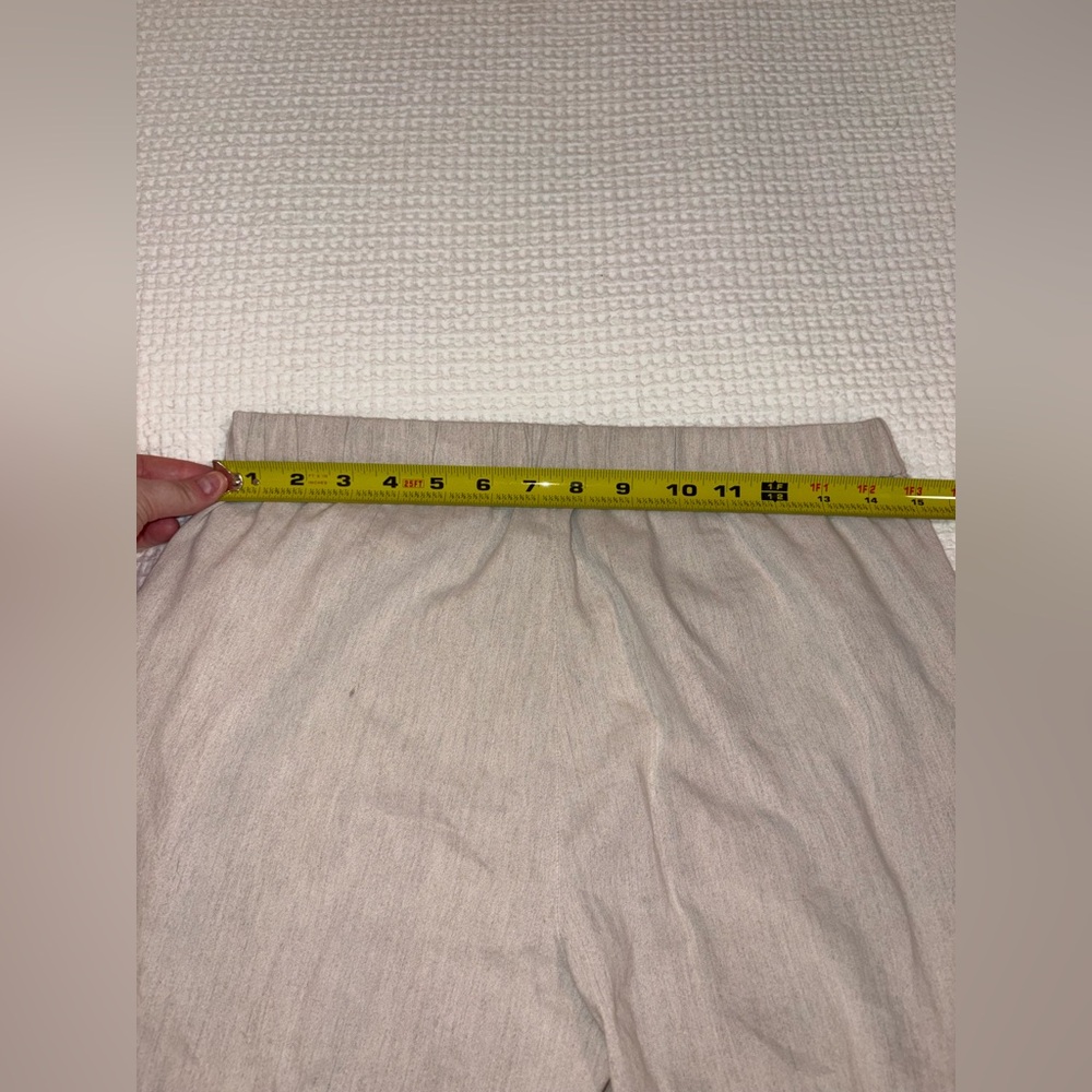 Theory Basic Pull On Pant Caliver Linen Blend Oat… - image 4